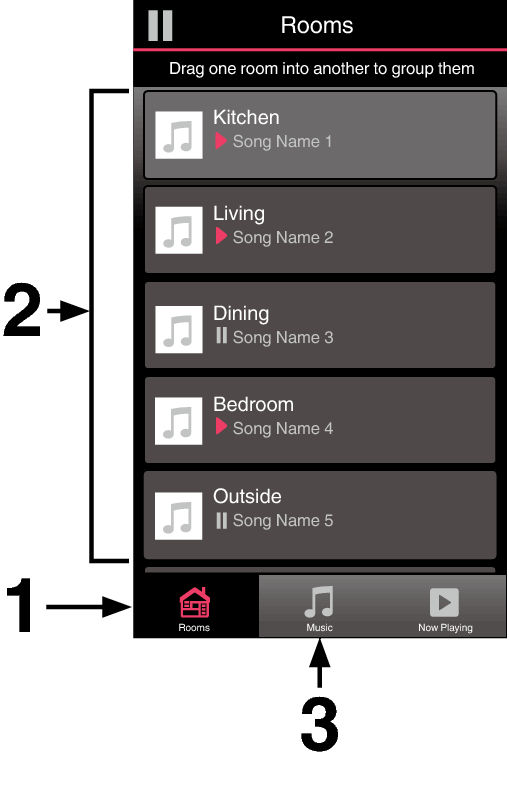 Selecting Room Speaker